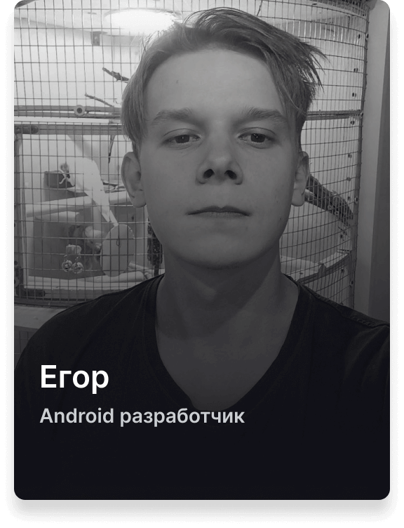 Егор Android разработчик